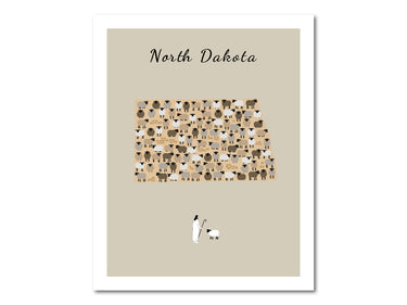 Lost Sheep from North Dakota Poster Print